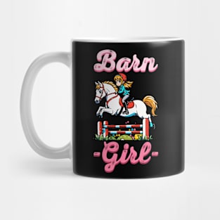 Barn Girl I Equestrian Pony Horse Fan Mug